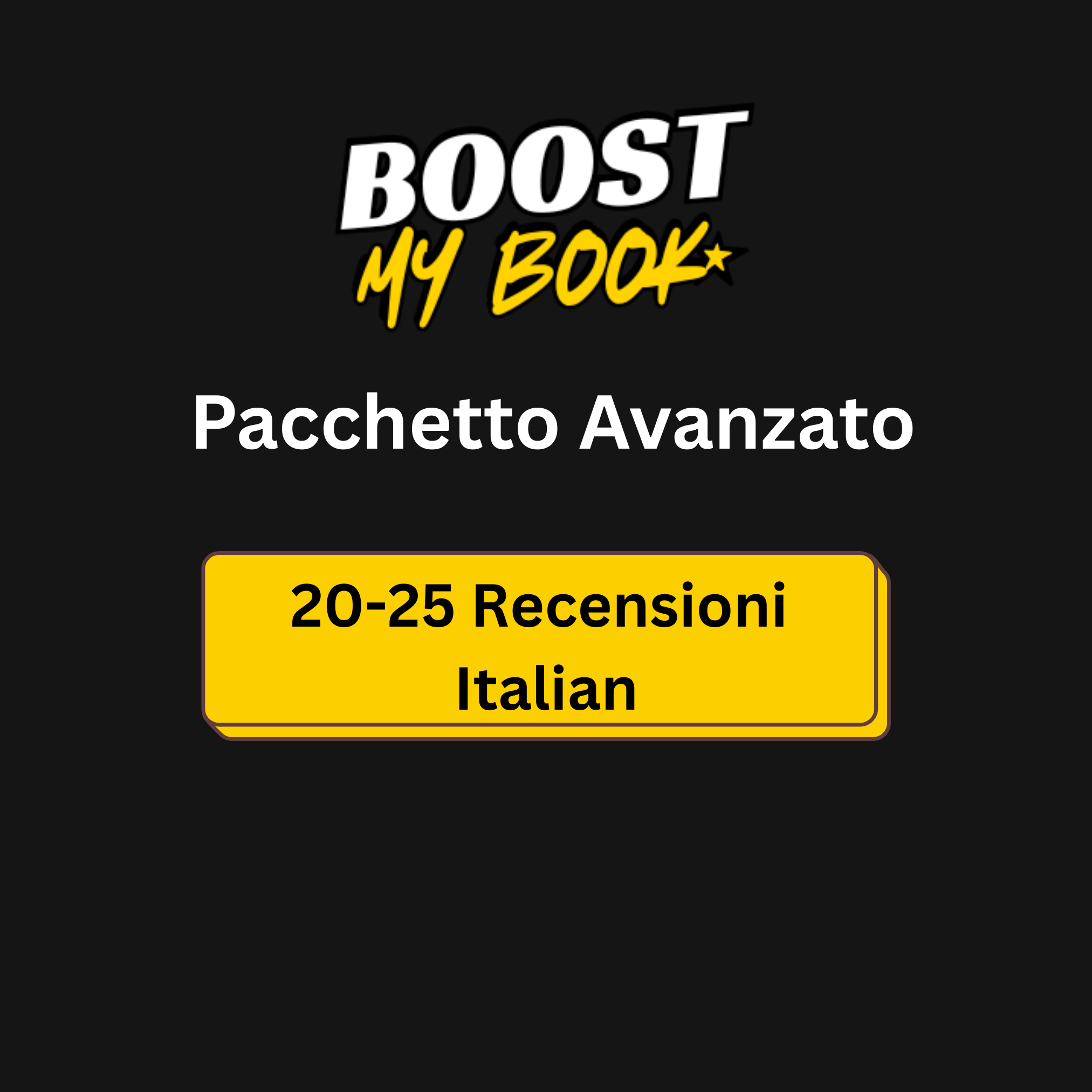 Pacchetto Avanzato (20–25 Recensioni)